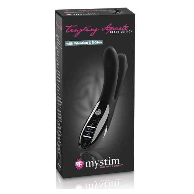 Mystim Tingling Aparte eStim Vibrator Black