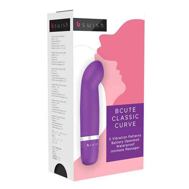B Swish bcute Classic Vibrator Curve Violett