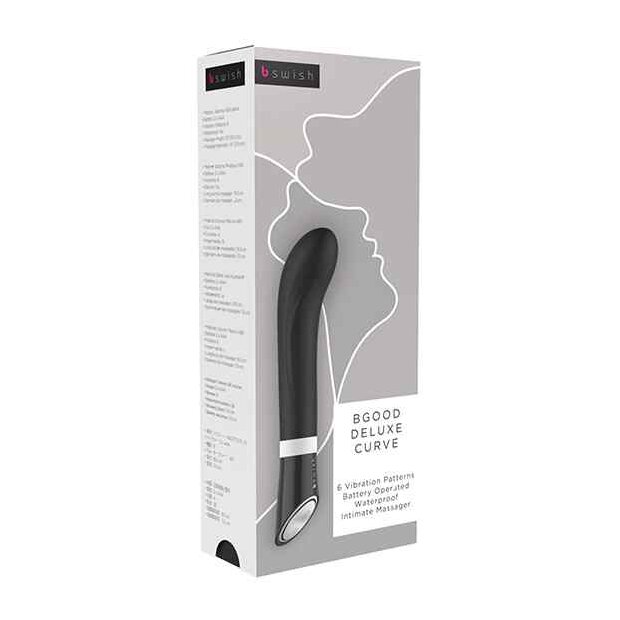 B Swish bgood Deluxe Curve G-Spot Vibrator Black