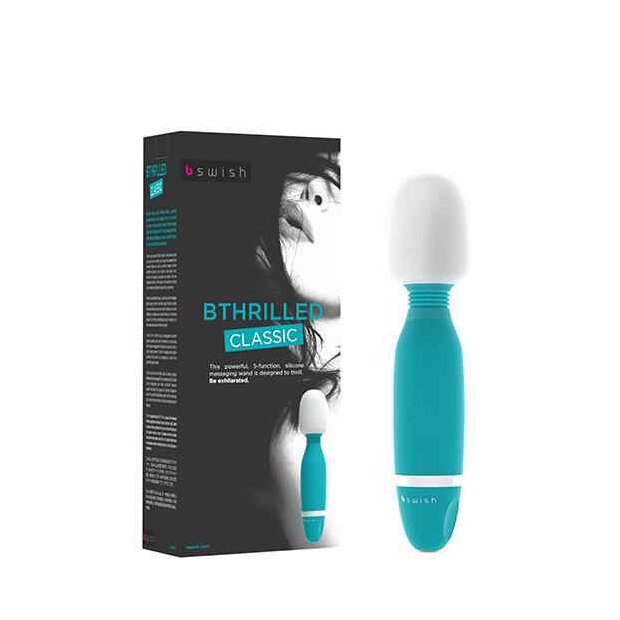 B Swish bthrilled Classic Wand Vibrator Jade