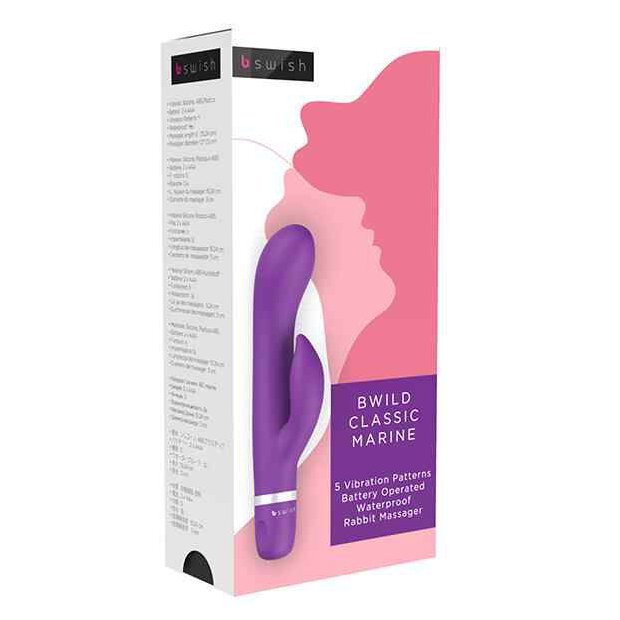 B Swish bwild Classic Marine Rabbit Vibrator Violett