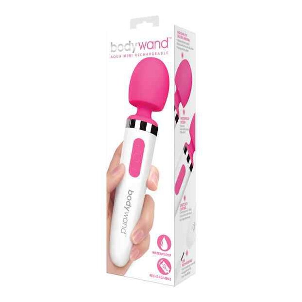 Bodywand Aqua Mini Rechargeable Wand Massager Pink