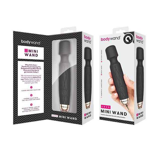 Bodywand Luxe Mini USB Wand Vibrator Black