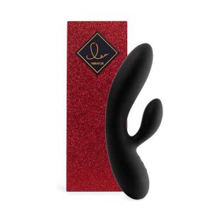FeelzToys Lea Rabbit Vibrator Black (Glitter)
