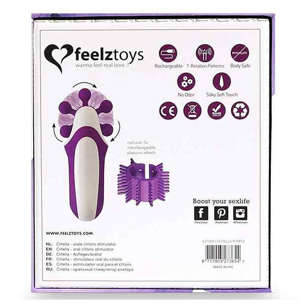 FeelzToys Clitella Oral Clitoral Stimulator Purple