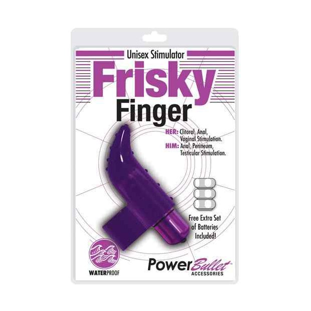 Frisky Finger PowerBullet Finger Vibrator Purple