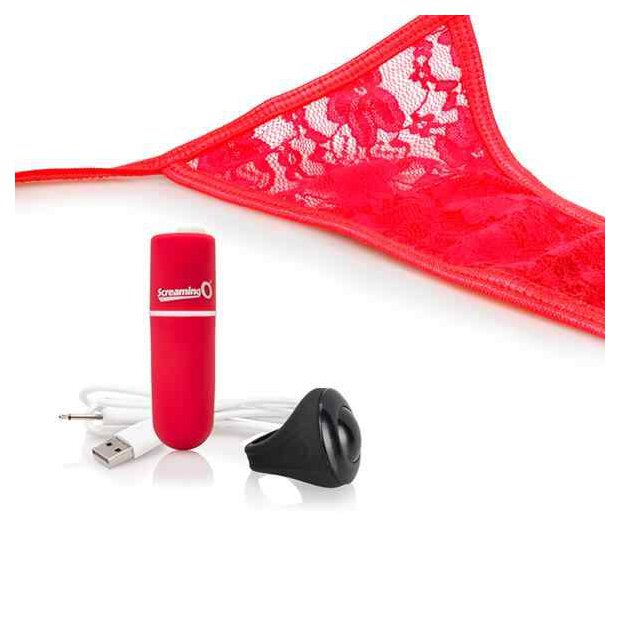 The Screaming O - Charged Remote Control Panty Vibe Red