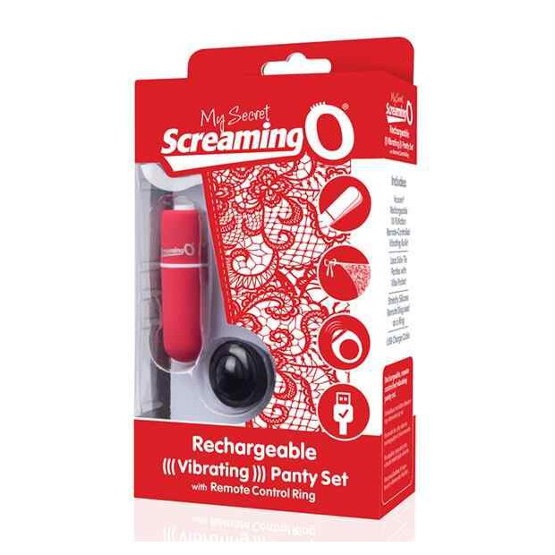 The Screaming O - Charged Remote Control Panty Vibe Red
