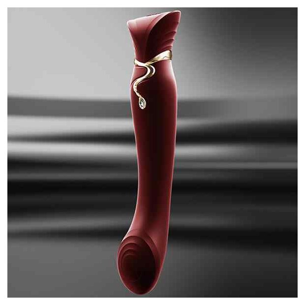 Zalo - Queen Set G-Spot Pulsewave Vibrator Wine Red