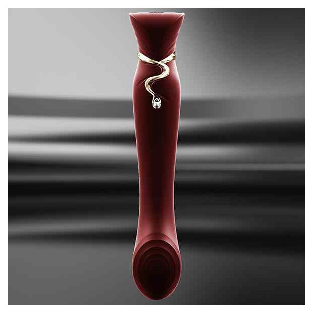 Zalo - Queen Set G-Spot Pulsewave Vibrator Wine Red
