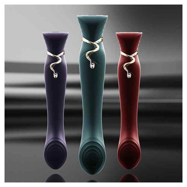 Zalo - Queen Set G-Spot Pulsewave Vibrator Wine Red