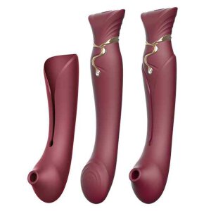 Zalo - Queen Set G-Spot Pulsewave Vibrator Wine Red