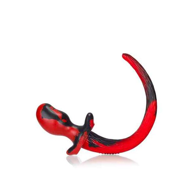 Oxballs - Bulldog Puppy Tail Black Red L 5,86 cm