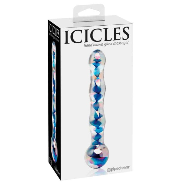 Icicles No. 8 Clear/Blue