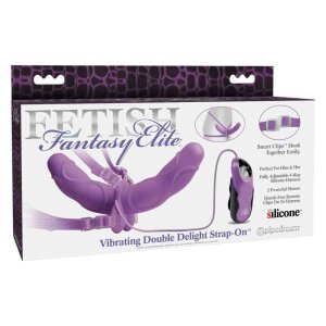 Vibrating Double Delight Strap-on