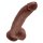 KC 9" Cock with Balls Brown