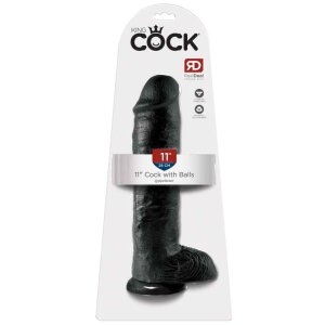 KC 11&quot; Cock with Balls Dark