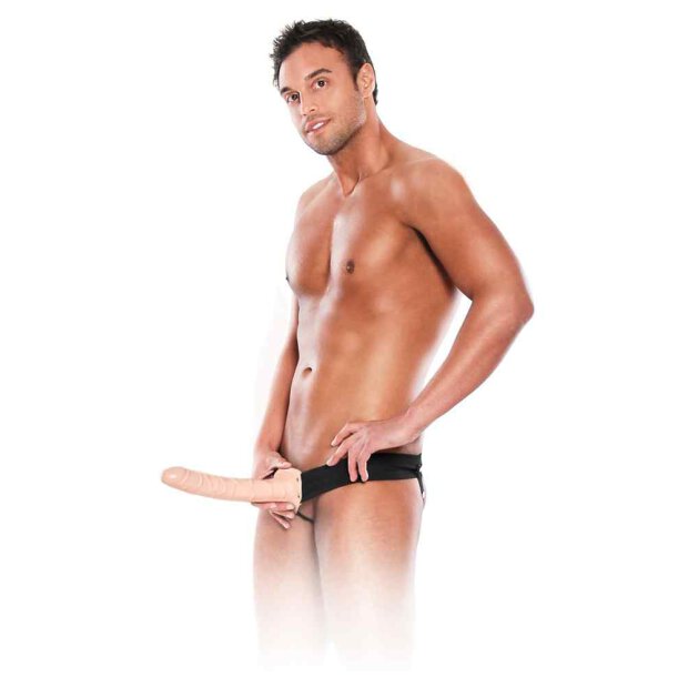 10" Flesh Hollow Strap-on