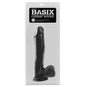 Basix Dong with Suction Cup Black 31,5 cm