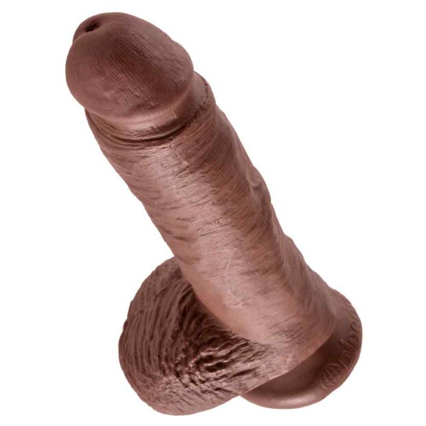 King Cock 8" Cock w Balls Brow
