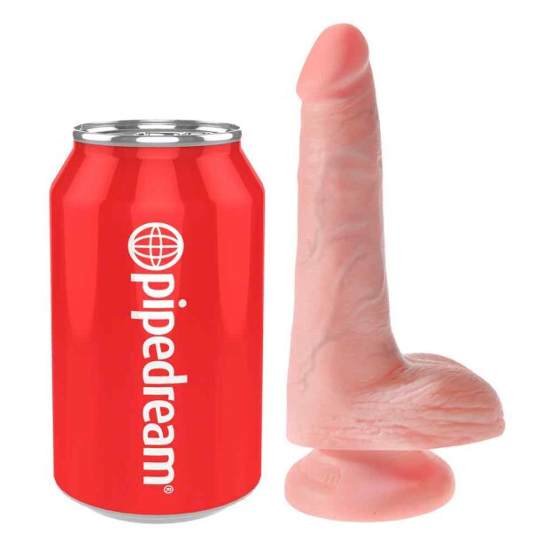 King Cock - Dildo with Balls Flesh 15 cm