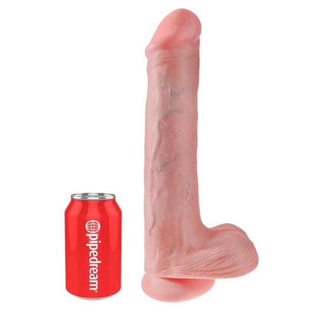 King Cock - with Balls Flesh 33 cm