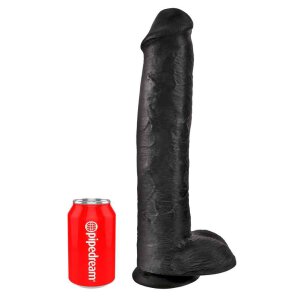 King Cock - with Balls Dark 38 cm