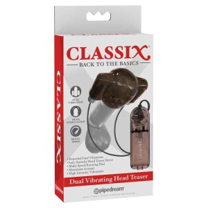 Classix Dual Vibrating Head Teaser Black