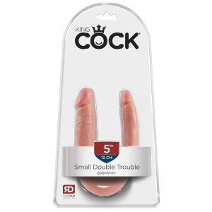 King Cock Double Trouble Flesh 5 Zoll