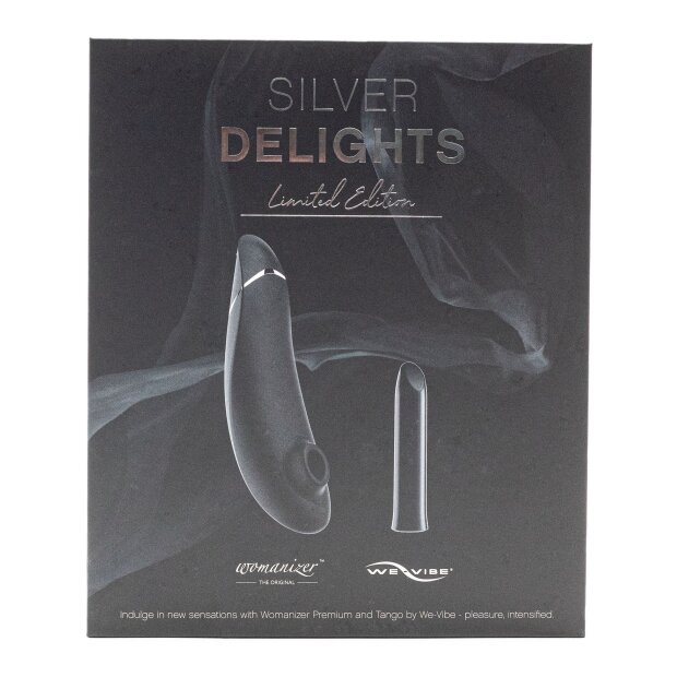 Womanizer Silver Delights Collection Stimulateur et vibrateur clitoridien à ondes de pression