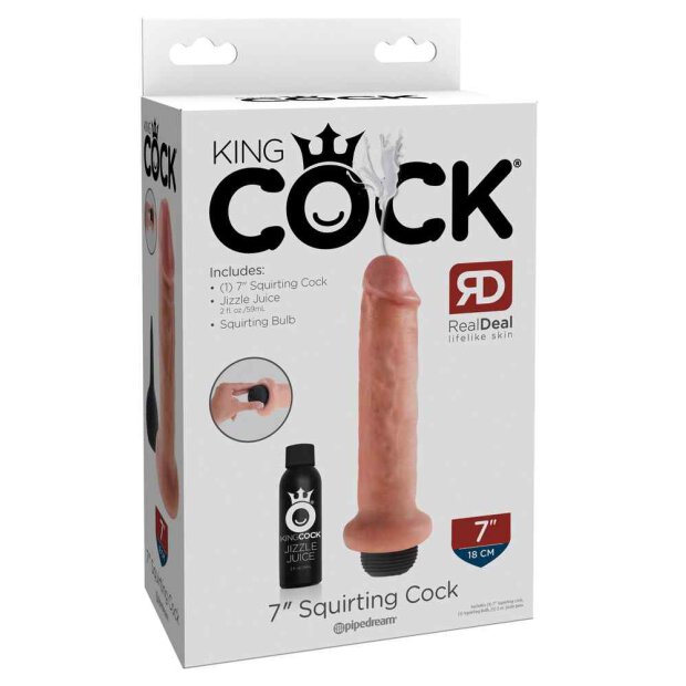 King Cock 7" Squirting Cock Flesh