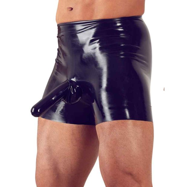 Mens Latex Briefs black S