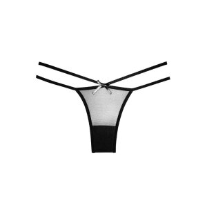 Naughty Vanilla Panty Black One Size