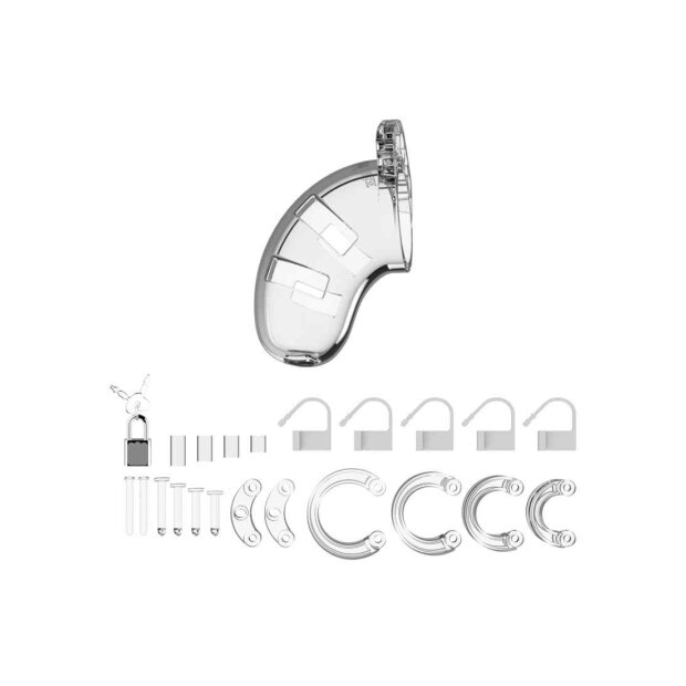 Model 01 - Chastity - 3.5" - Cock Cage - Transparent