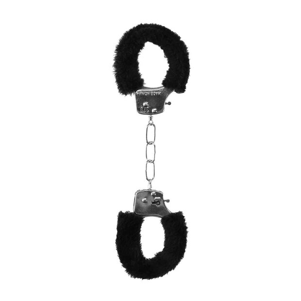 Pleasure Handcuffs Furry - Black