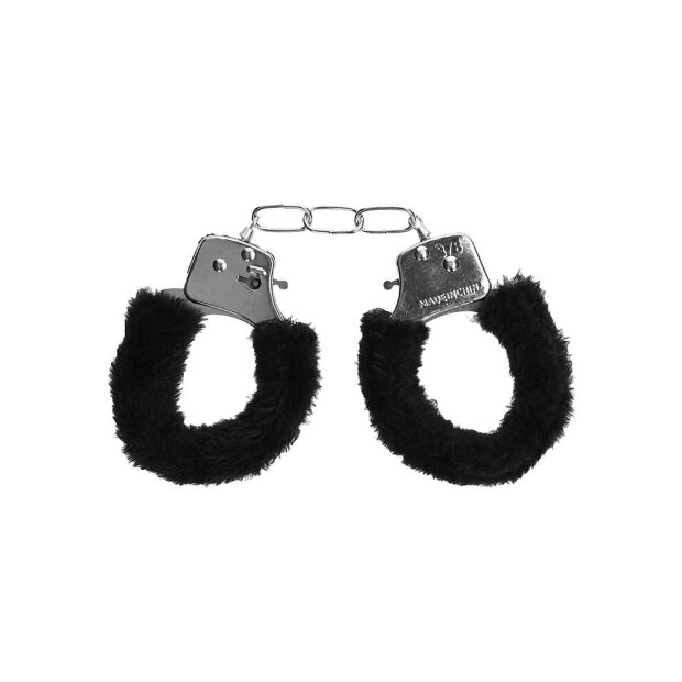 Pleasure Handcuffs Furry - Black