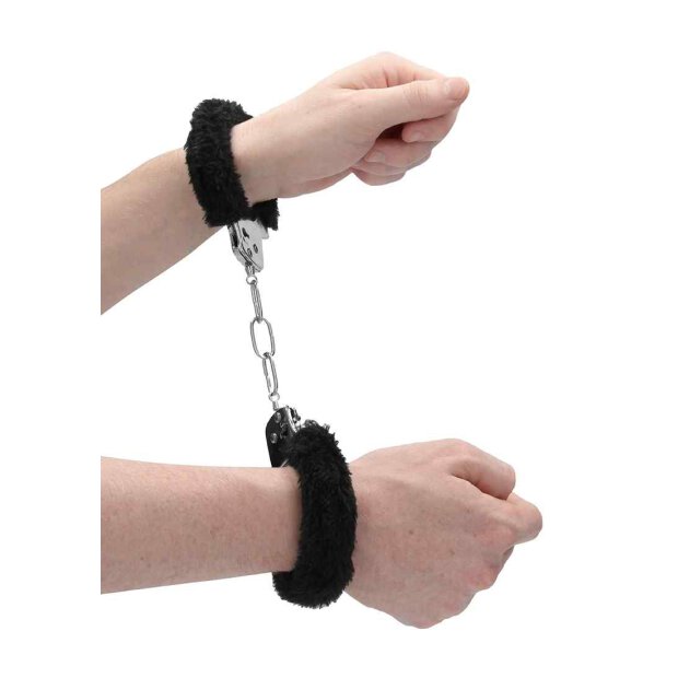 Pleasure Handcuffs Furry - Black