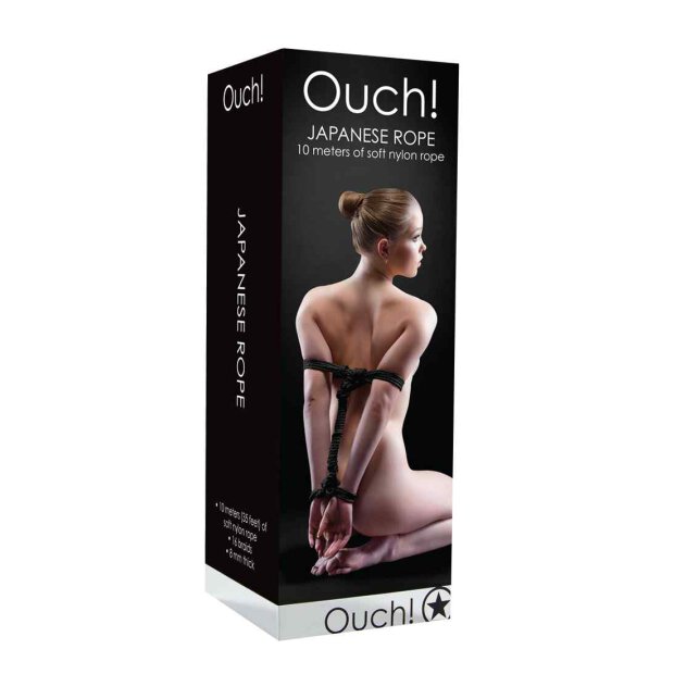 Ouch! - Japanese Rope - 10m - schwarz - Bondage Toys - Fetish