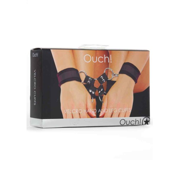 Velcro Hand and Leg Cuffs - Black