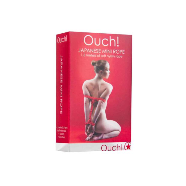 Ouch! - Japanische Miniseile - 1,5m - rot - Bondage Toys - Fetish