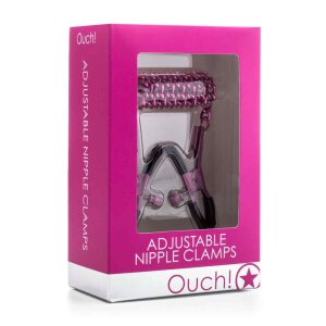Adjustable Nippel Handschellen - Pink