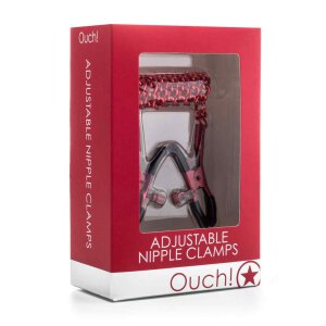 Adjustable Nippel Handschellen - Red