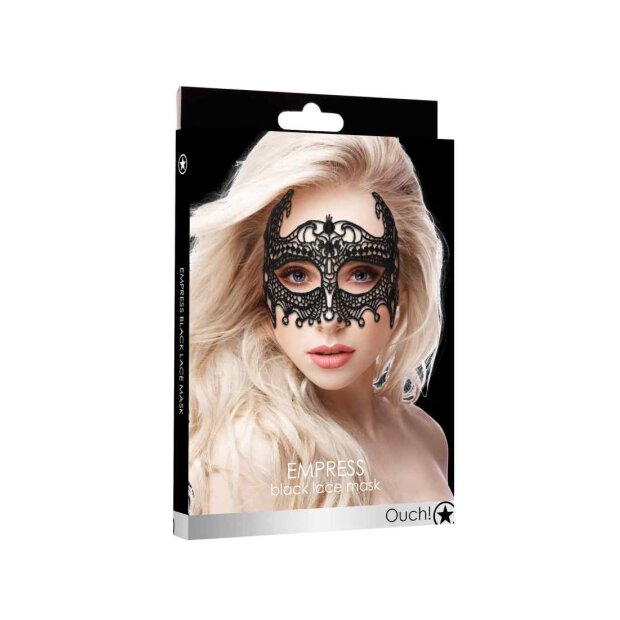 Empress Black Lace Mask  - Black