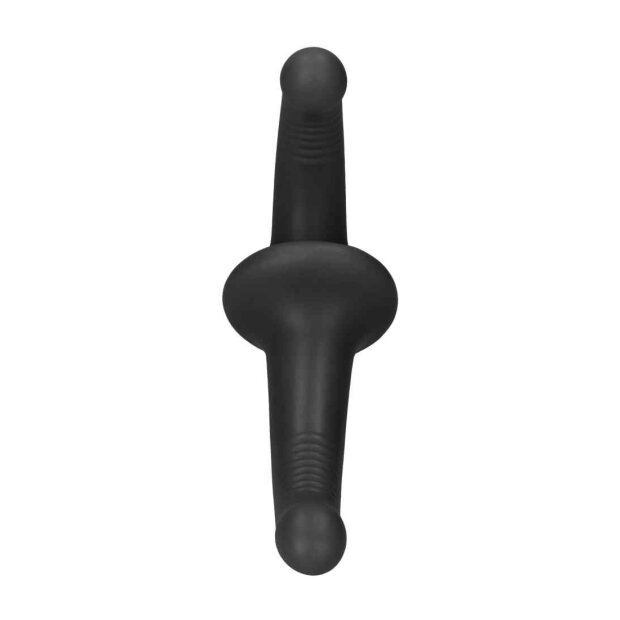 Silicone Strapless Strapon - Black