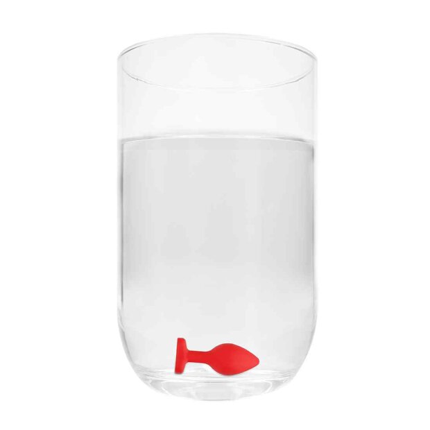 Diamond Heart Butt Plug - Regular - Red