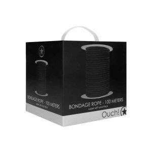 Ouch - Bondage Rope - 100 Meters - Black