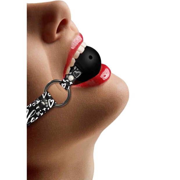 Breathable Ball Gag - Love Street Art Fashion - Black