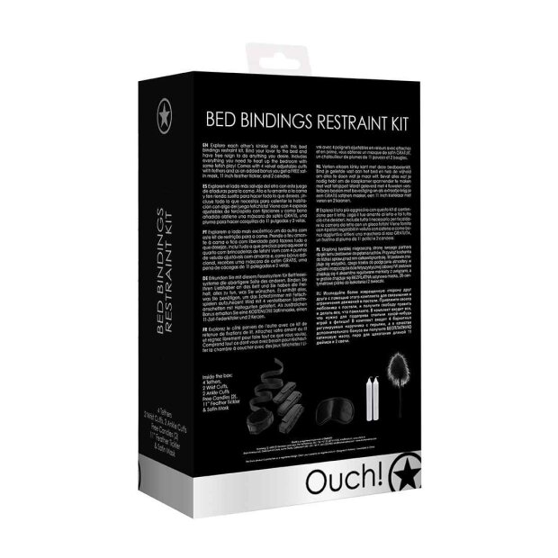 Bed Bindings Restraint Kit - Black