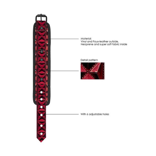 Ouch! - Luxury Hand Cuffs - Burgundy