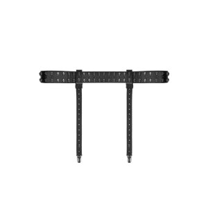 Ouch! Skulls and Bones - Garter Belt with Skulls - Black